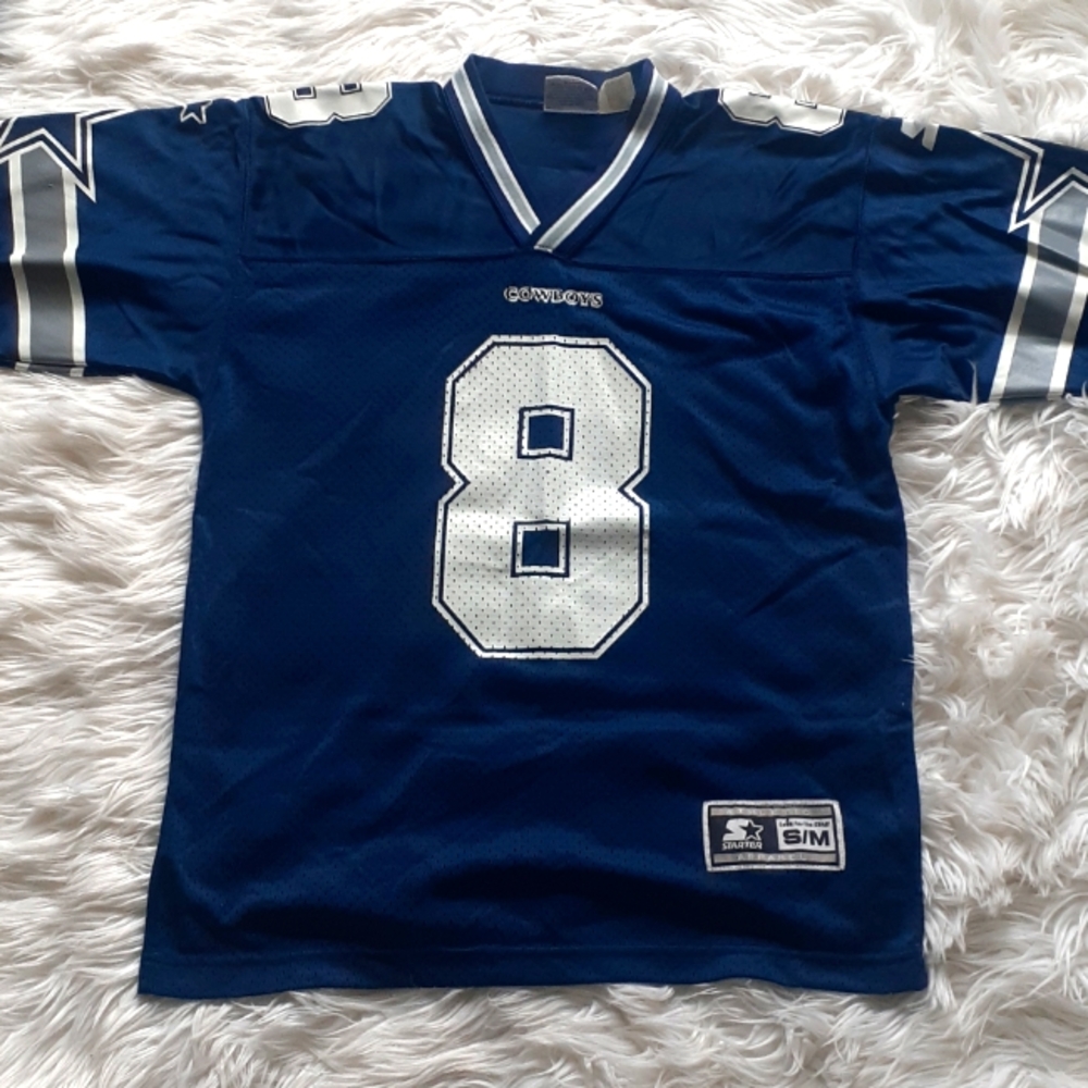 Starter NFL Dallas Cowboys Troy Aikman 8 Jersey Men's Size S/M